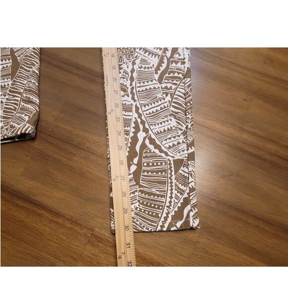 J.McLaughlin Lexi Slim Jeans • Sz 2 • Brown White Leaf Print • NWOT - Picture 11 of 12